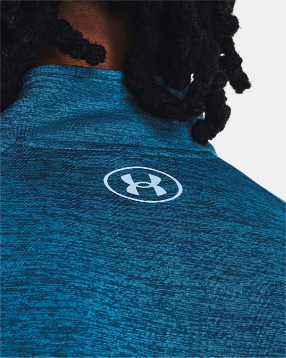 Men's UA Tech™ ½ Zip Long Sleeve in Blue image number 3
